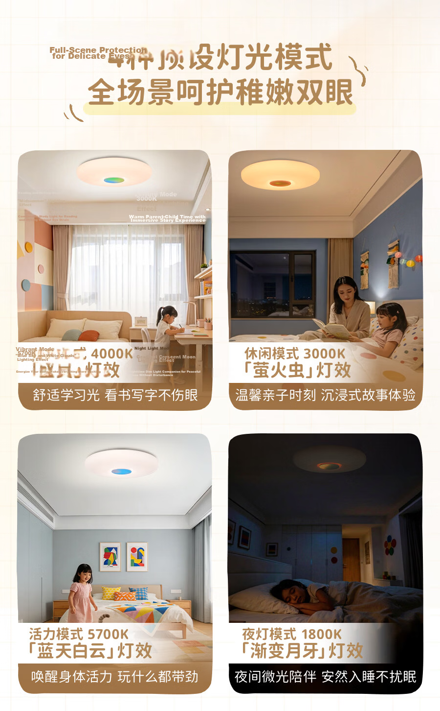 PHILIPS Light Magic 2026 New Children's Eye Protection Ceiling LED Bedroom Light 50W [Price Guarantee 618] 11