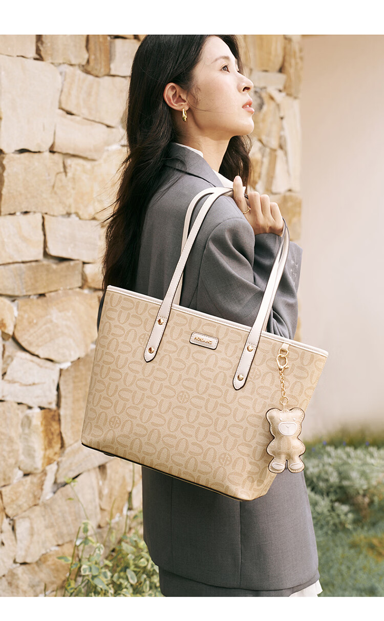 Aokang Women's New Fashion Chic Tote Bag Versatile Large Capacity Shoulder Bag Practical High-End Birthday Gift for Girlfriend 17