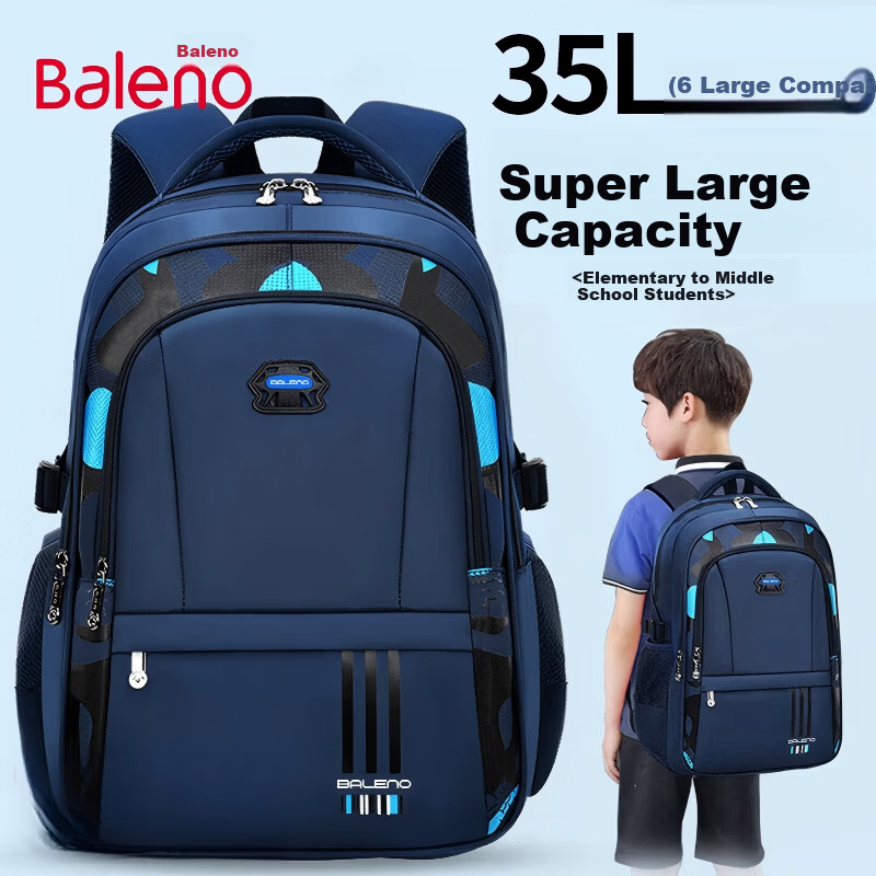 Baleno Primary School Backpack for Boys Grades 3-6 Large Capacity Pressure-Reducing Lightweight Kids' School Bag 2026 New Model