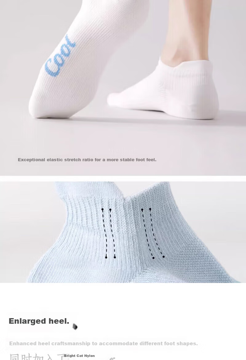 Cotton Thirteen Summer Men's Socks 100% Cotton Short Socks 10A Antibacterial Deodorant Breathable Sports Style Men's Ankle Socks 6 Pairs 4