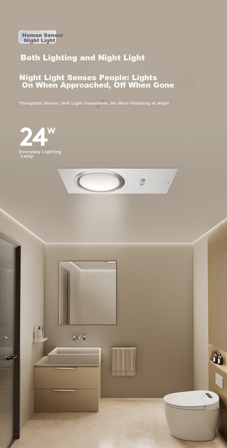 Midea Smart Bathroom Heater Ring Series Thermostatic Ion Cloud Sterilization Odor Sensing Heater F5 [All-Inclusive Price] 10