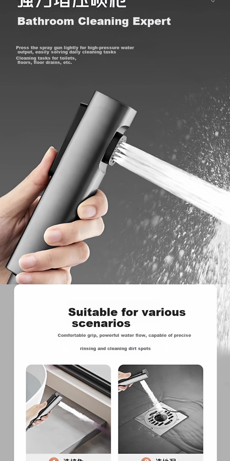 ILeddog [Germany] All-Copper Body Shower Set Home Bathroom Bath Shower Head Complete Set SL-003 10