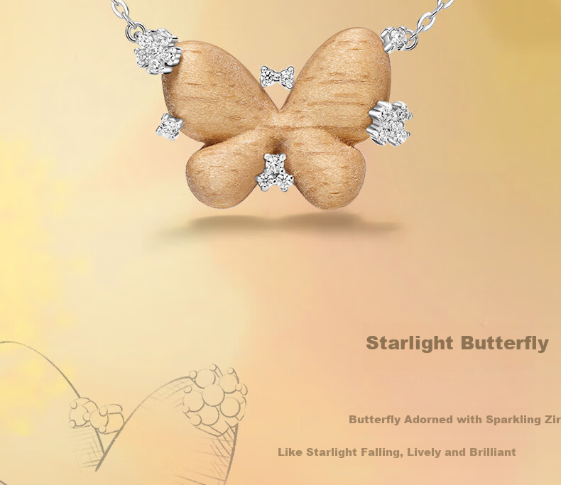 HEFANG Starlight Butterfly Earrings Luxury Jewelry Birthday Gift for Girlfriend Wife 9