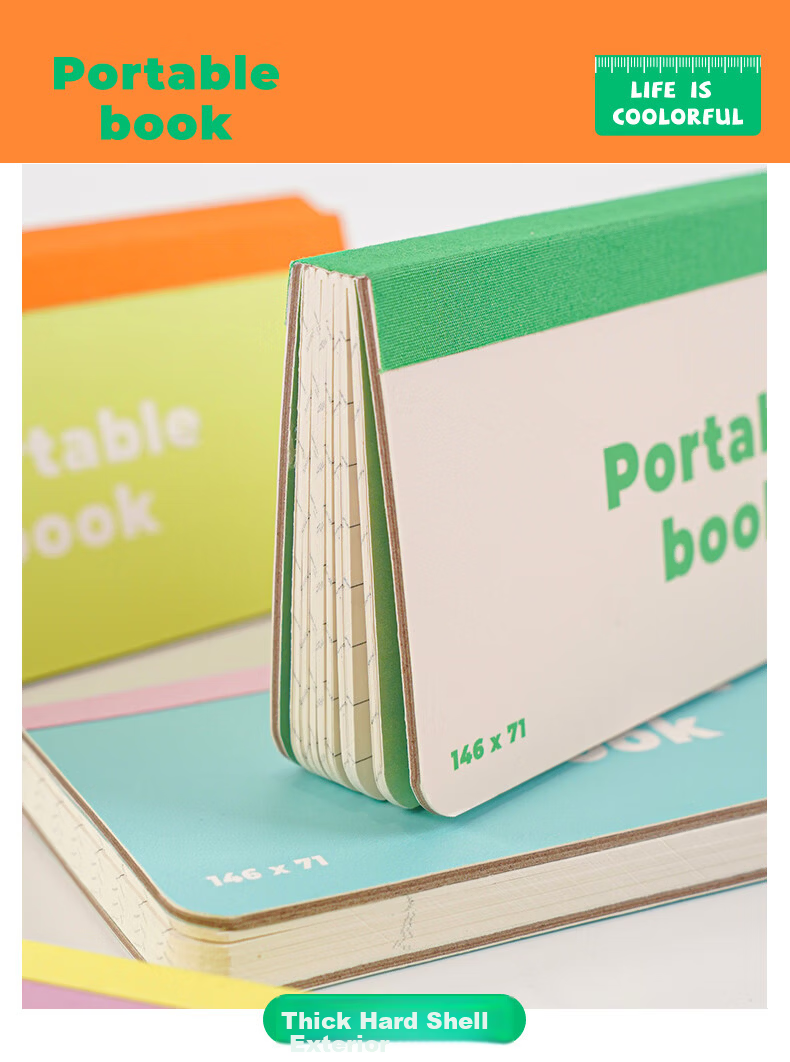 BEIFA Pocket Notebook Mini Portable Pocket Diary Small Diary Word Book Planner Avocado Green - Lined [Back to School Essential] 8