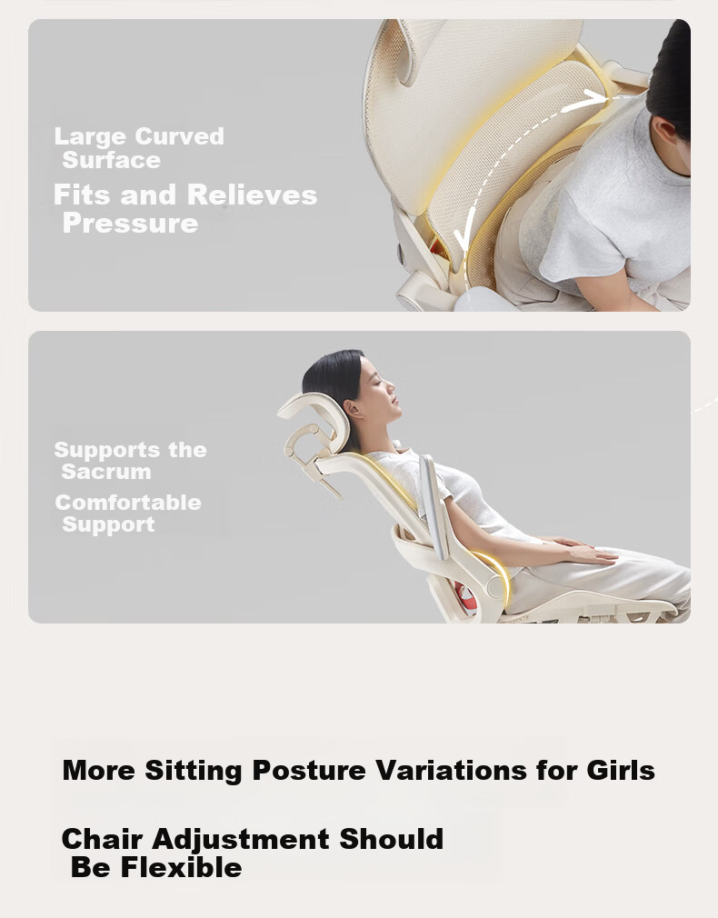 Sihoo B100 Lady Pro Ergonomic Chair Women's Office Computer Chair Long Sitting Ergonomic Seat 12