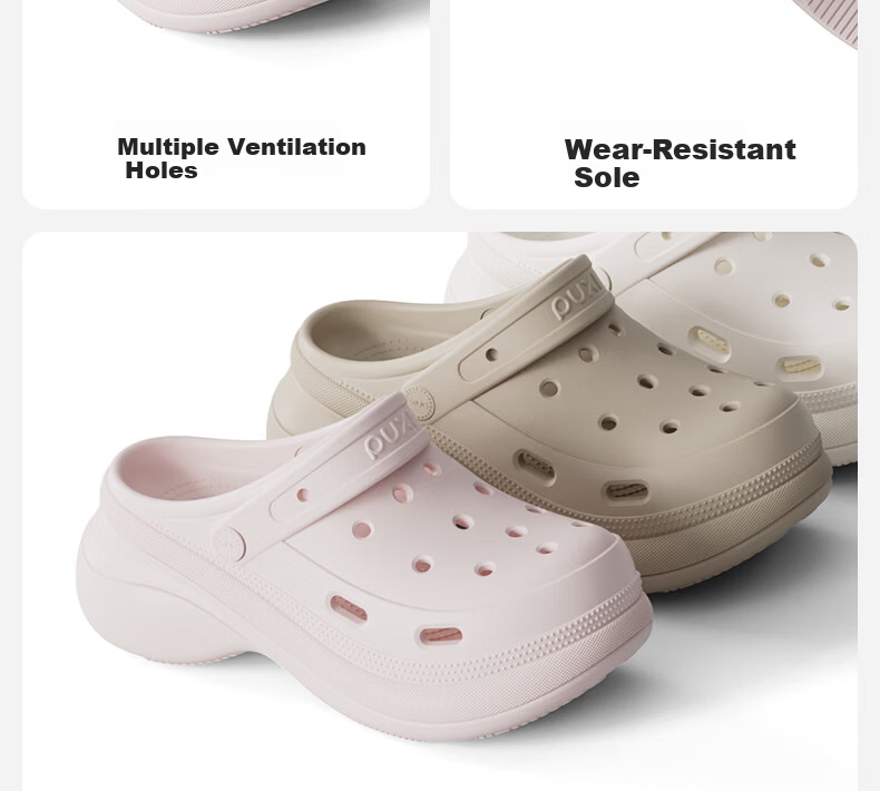 Puxi Dieyuan Women's Hollow Thick-Soled Height-Increasing Soft-Feel Sandals 2026 New Beach Slippers for Women 19