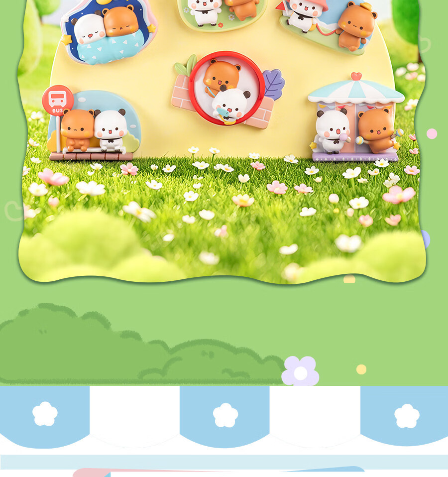 MINISO Yierhe Bubu Bear Refrigerator Magnet Blind Box Toy Peripheral Birthday Gift Unisex Single Box 17