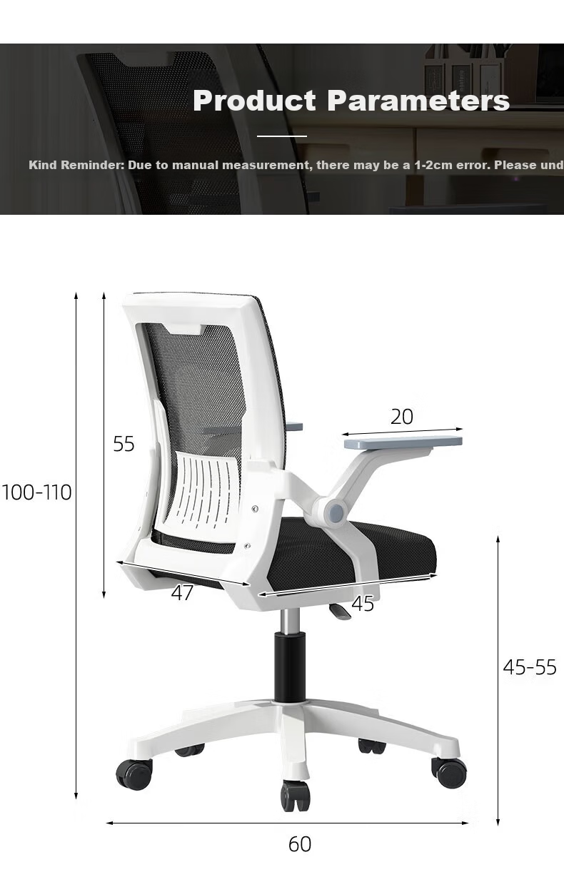SGMW Computer Chair, Office Chair, Comfortable for Long Sitting, Home And Office Use, Staff Meeting Workstation Chair with Adjustable Backrest And Swivel Functio 9