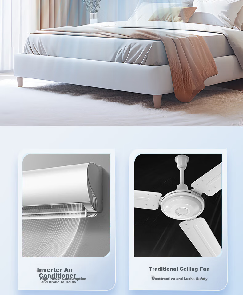 Airmate [With Installation] 360-Degree Ceiling Fan Light Integrated 2026 New Model Bedroom Eye Protection Dining Room Variable Frequency High Wind Power 2