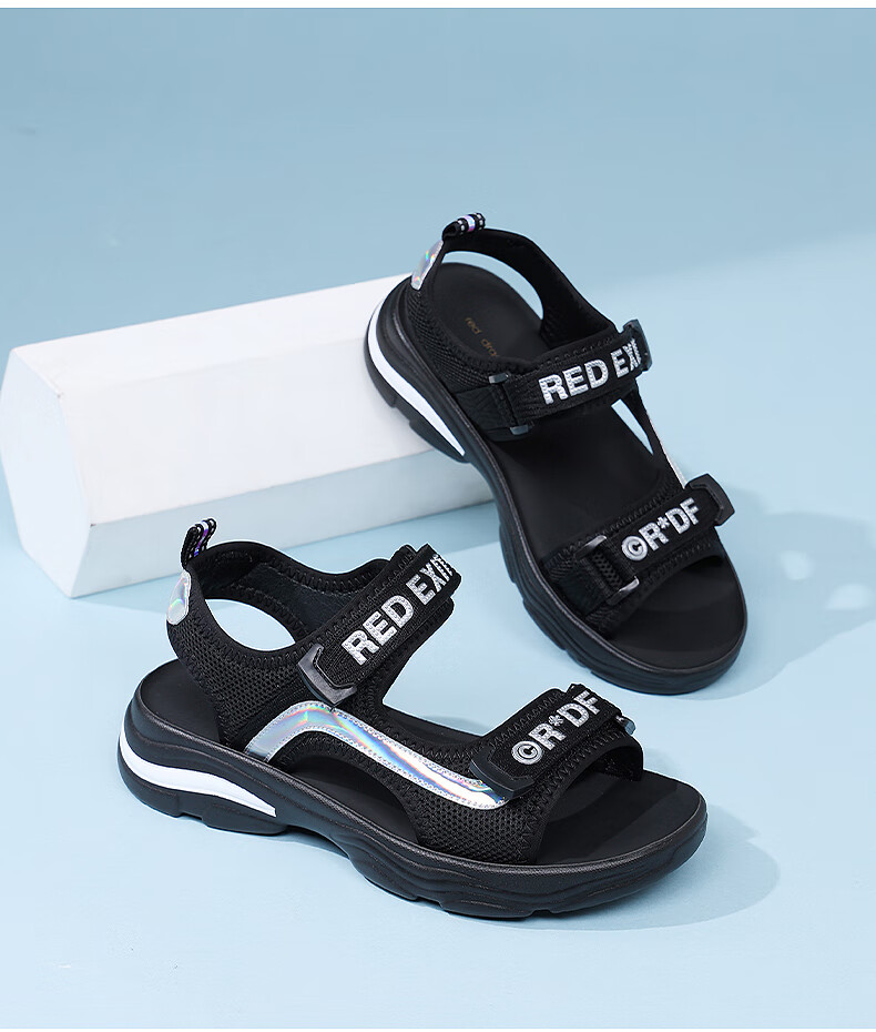 RED DRAGONFLY Women's Thick Sole Soft Sole Fashion Sandals Student Vietnamese Sports Beach Shoes WTK233831 6
