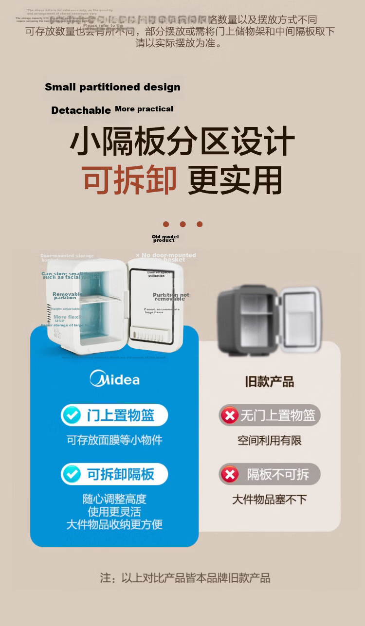 Midea Mini Refrigerator Car Refrigerator Small Household 3-4 Person Dual Use Cooling and Heating 21L Large Capacity [2026 Major New Model] 19