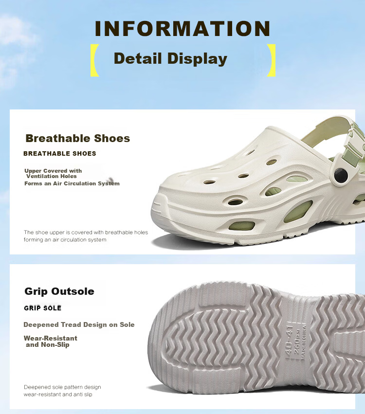 Jingzhenlianggong Breathable Sandals Senma Summer Non-slip Durable Thick-soled Beach Slippers Mint Green Size 42-43 8