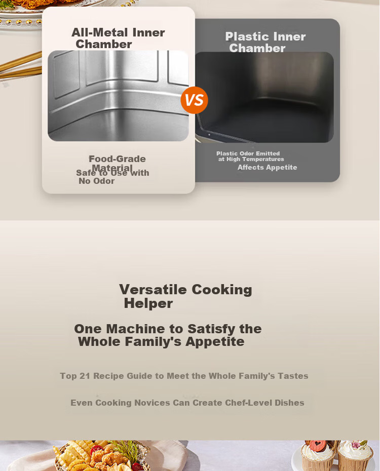 Joyoung Air Fryer Household Smart Multifunctional Steam Oven Combo Oil-Free Fryer 6L French Fries Machine KL-J63A 4