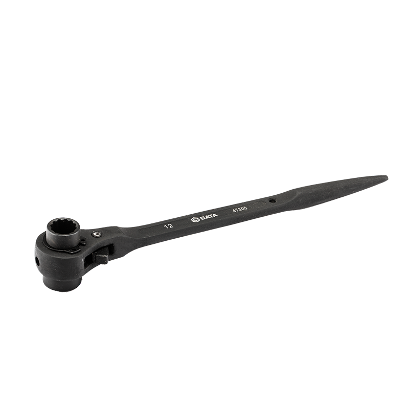 SATA 24x27mm Double Open-End Ratchet Wrench 362mm 47321