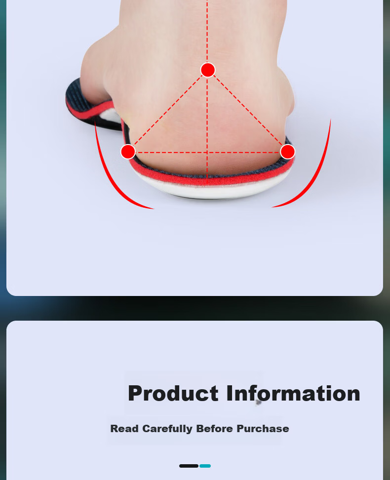 JVBV Flat Foot Arch Support Insoles for Men Adults Teens Kids Correct Overpronation Flat Feet Size 43 12