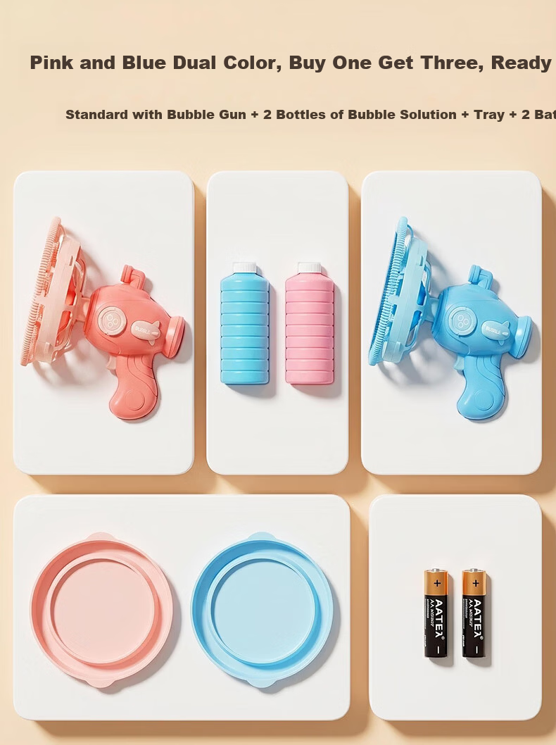 Youchi Bubble Machine Children's Toy Electric Handheld Bubble Gun Outdoor Gift for Boys and Girls Ages 3-6 Birthday Children's Day 7