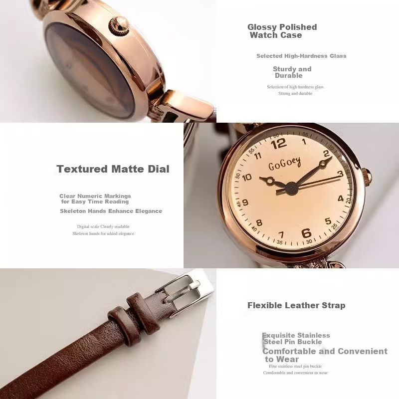 George Earl Women's Watch Lightweight Luxury Niche Brand 2026 New Silent Exam Vintage Simple Student Girl Watch 9