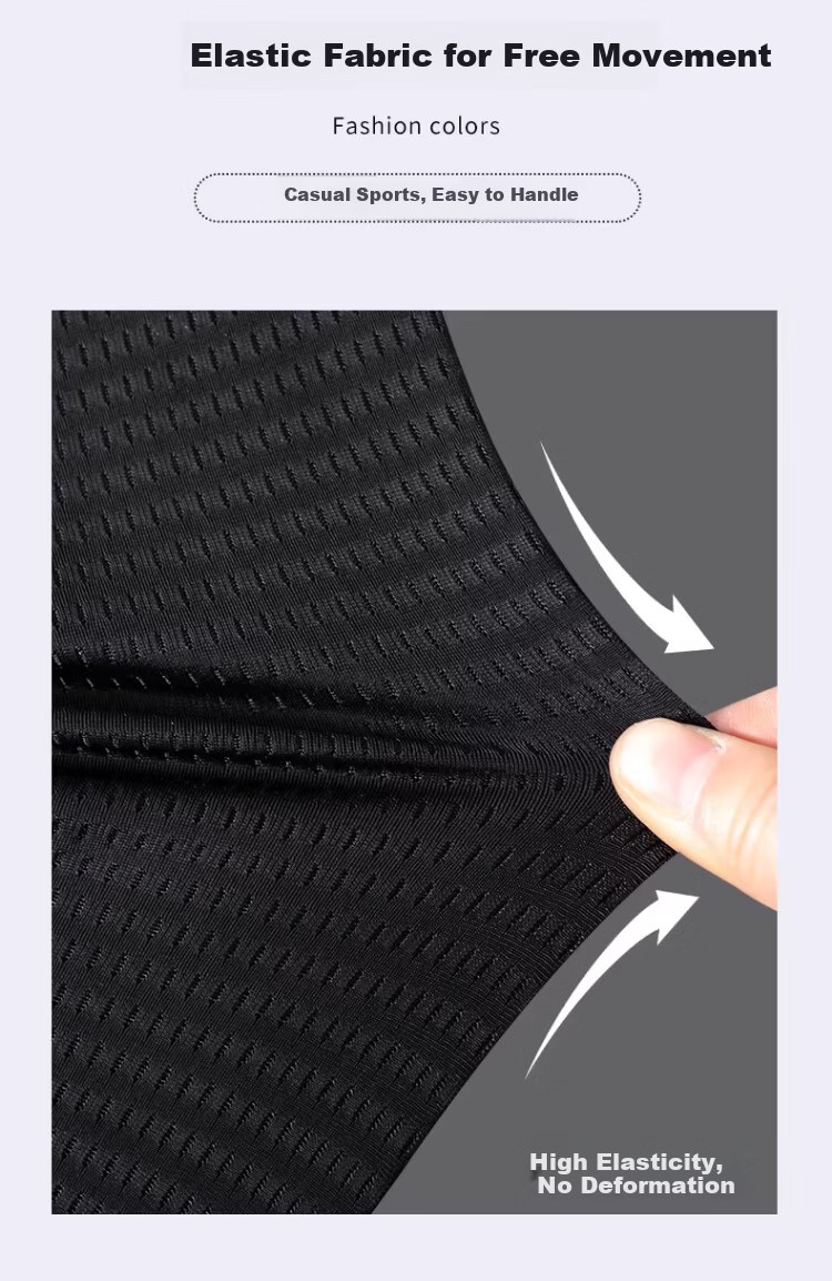 Langsha Ice Silk Long Sleeve T-Shirt Men Summer Thin Mesh Breathable Air Conditioning Shirt Plus Size Base Shirt Sun Protection Quick-Dry Tee 5
