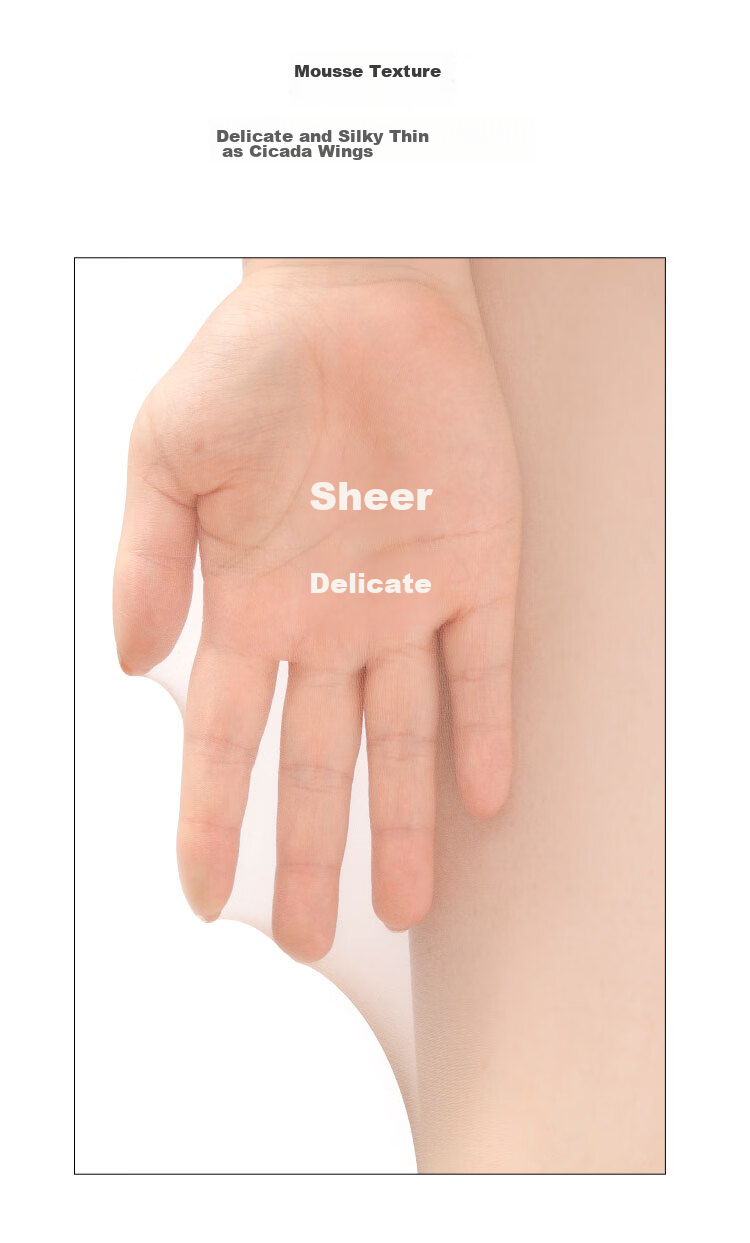Afandi【Plus Size】Ultra-thin Bare Leg Magic Spring Summer Sheer Anti-Snag No-Crotch Tights Pantyhose 8