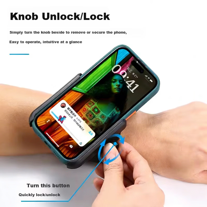 Howtreats Wrist Phone Holder Band for Designated Driving, Running, Sports, Live Streaming, Cycling Navigation Arm Phone Pouch 9