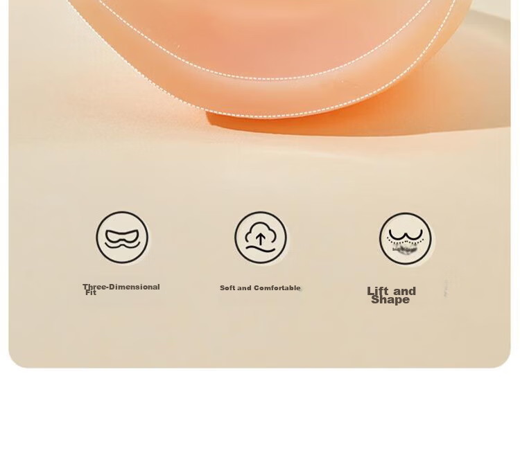 Yiershuang Strapless Adhesive Bra for Women, Invisible Seamless Push-Up Bra for Wedding Dress, Anti-Exposure, No Shoulder Strap, Gathered Cup 6
