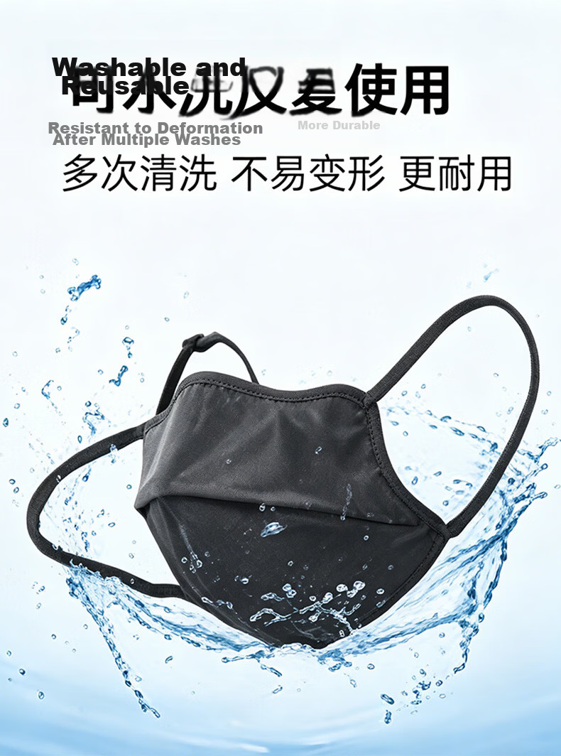 GRGN Sunscreen Mask Summer UV Protection Unisex Ice Silk Breathable 3D Full Face Sunshade Cycling Mask 5
