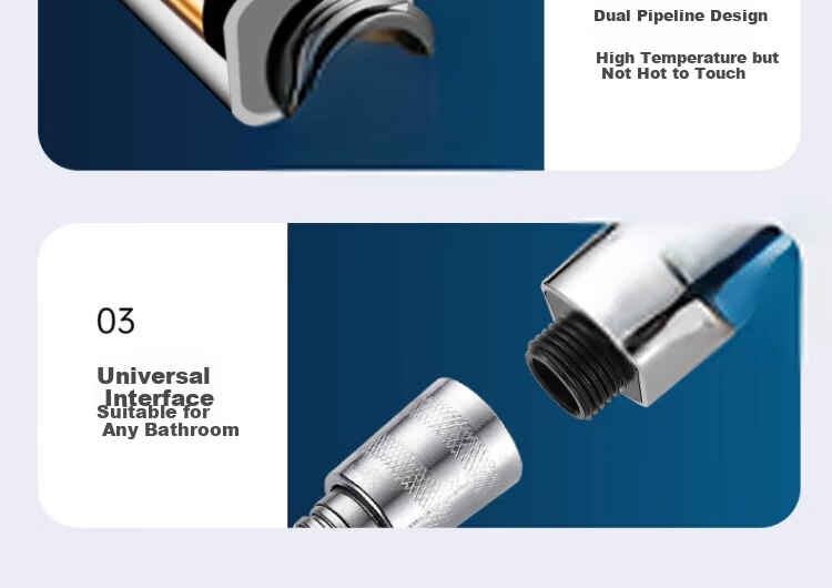 IVORPO [Germany] High-Pressure Shower Head Set Multi-Functional Overhead Shower Sprayer 13