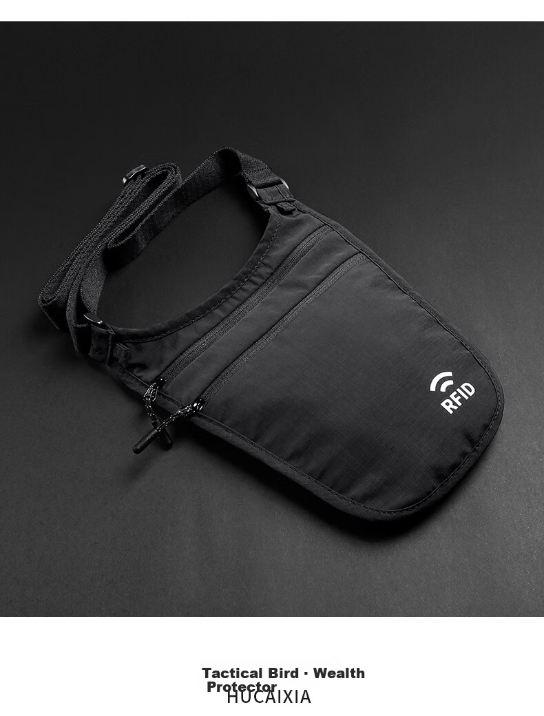 Tactical Bird Guardian RFID Anti-Theft Waist Bag Outdoor Phone Bag Travel Backpack Slim Invisible ID Key Holder 15