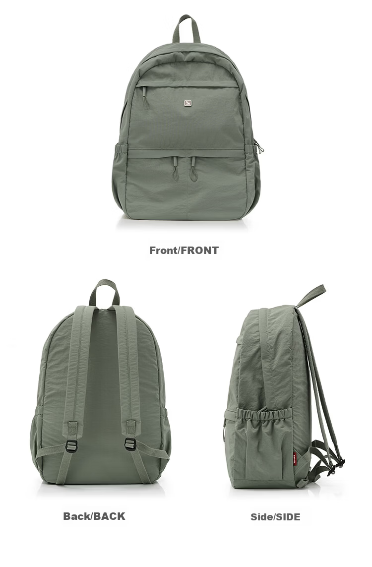 OIWAS Casual Backpack Simple Fashion Large Capacity Student School Bag Sports Bag Men Commuter Bag Blue 12