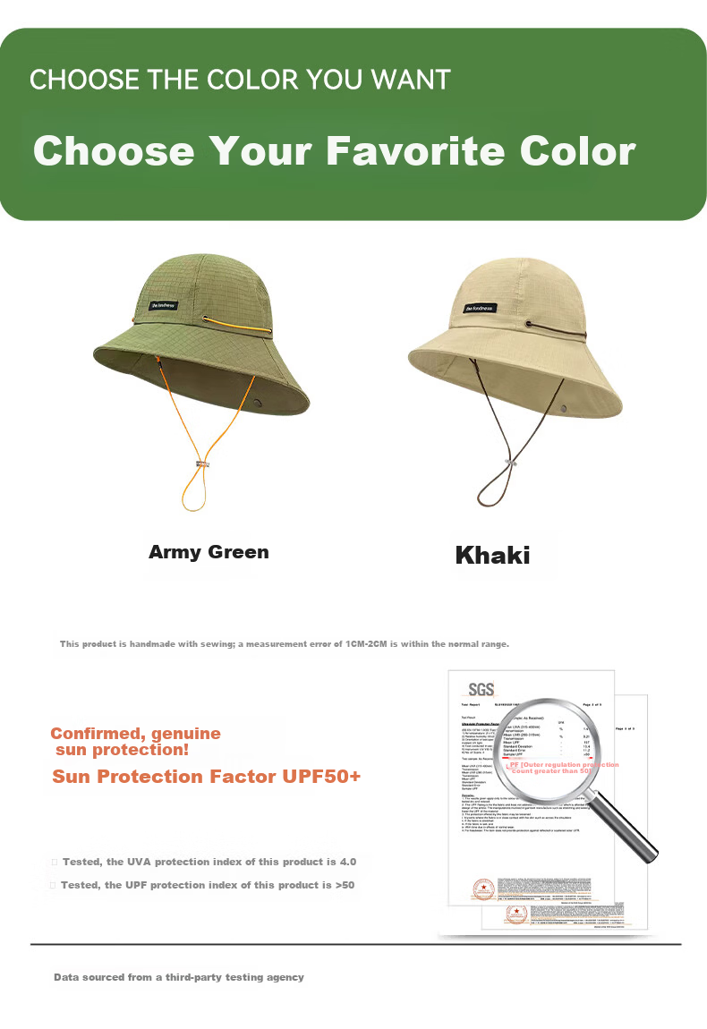 FitonTon Women's Summer Outdoor Mountaineering Sun Protection Hat Breathable Neck Guard UV Protection Embroidered Bucket Hat 7