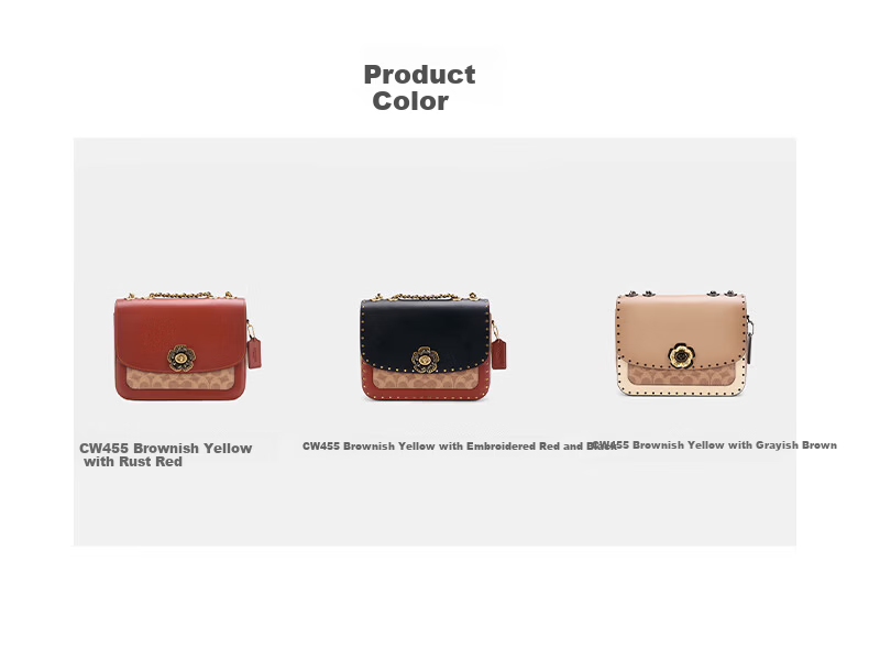 COACH Madison Classic Logo Chain Studded Shoulder Crossbody Bag CW454 for Women - Brand Direct Supply 2