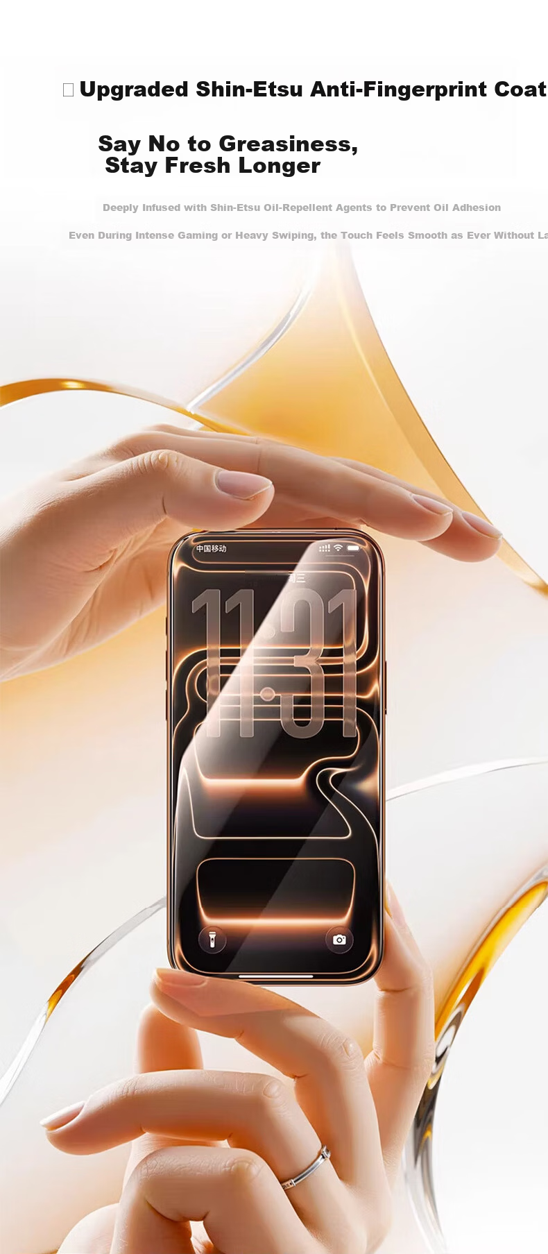 DIVI AR Anti-Reflective 3D Heat-Bent Tempered Glass Screen Protector for iPhone 15 Pro Ultra-Thin Full Coverage Dust-Free Installation 12