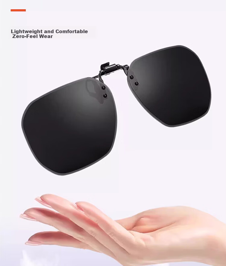 Hieyes Clip-On Polarized Sunglasses for Men, UV Protection, Compatible with Prescription Glasses, Ideal for Driving and Fishing 11