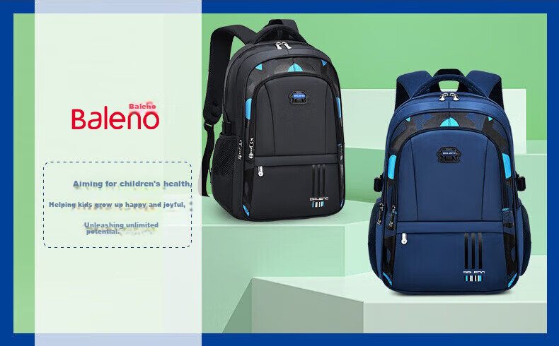 Baleno Primary School Backpack for Grades 1-3-6 Boys Large Capacity Pressure-Relief Ergonomic Lightweight Kids School Bag 2026 New Model 15
