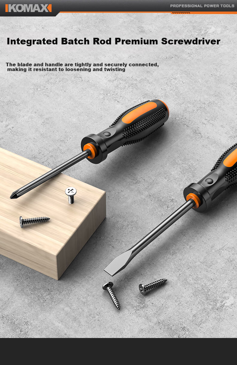 KOMAX 9-Piece Portable Toolbox Set Home Hardware Electrician Carpenter Repair Screwdriver Tool Kit 6