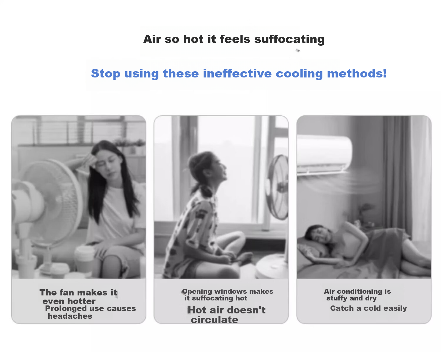 Upgraded Desktop USB Mini Mist Fan Portable Air Conditioner Small Home Office Dorm Silent Long Battery Life Electric Version Black 3