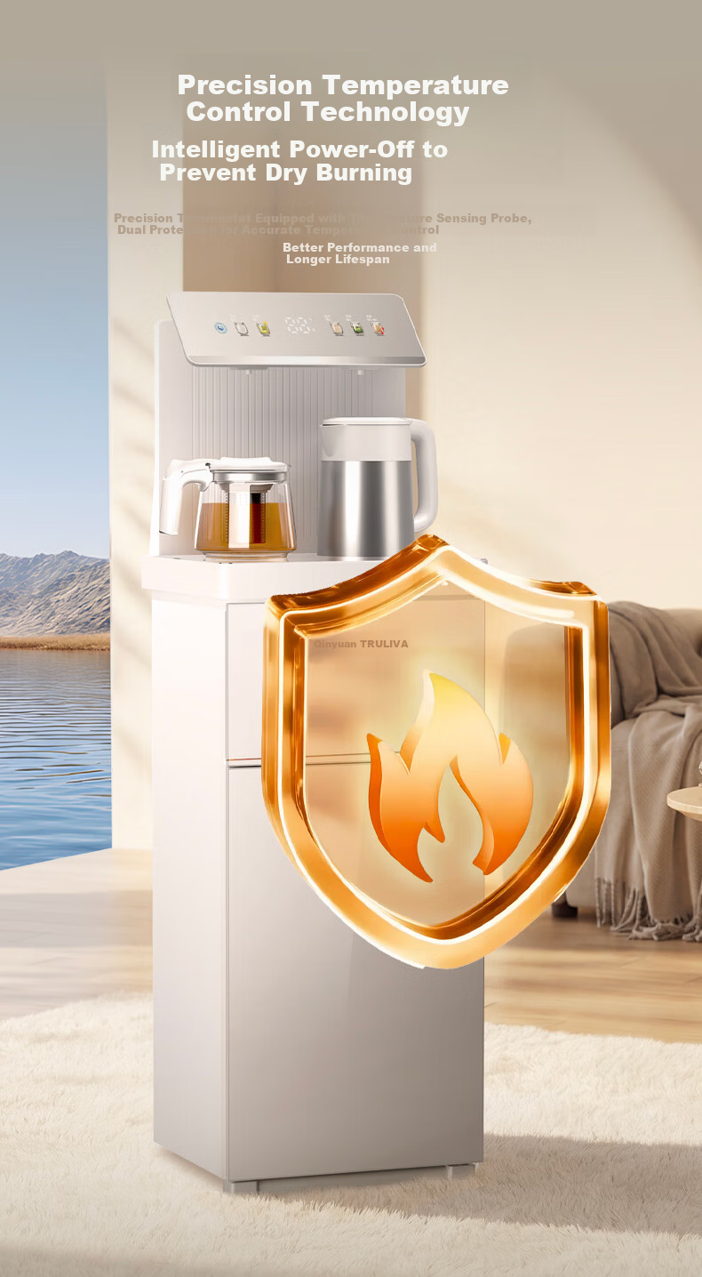 TRULIVA Tea Bar Machine Living Room Home Water Dispenser Remote Control Smart Tea Bar Cabinet Bottom-Load Water Bucket Fully Automatic Vertical Electric Kettle Multifunctional Tea Maker National Subsi 11