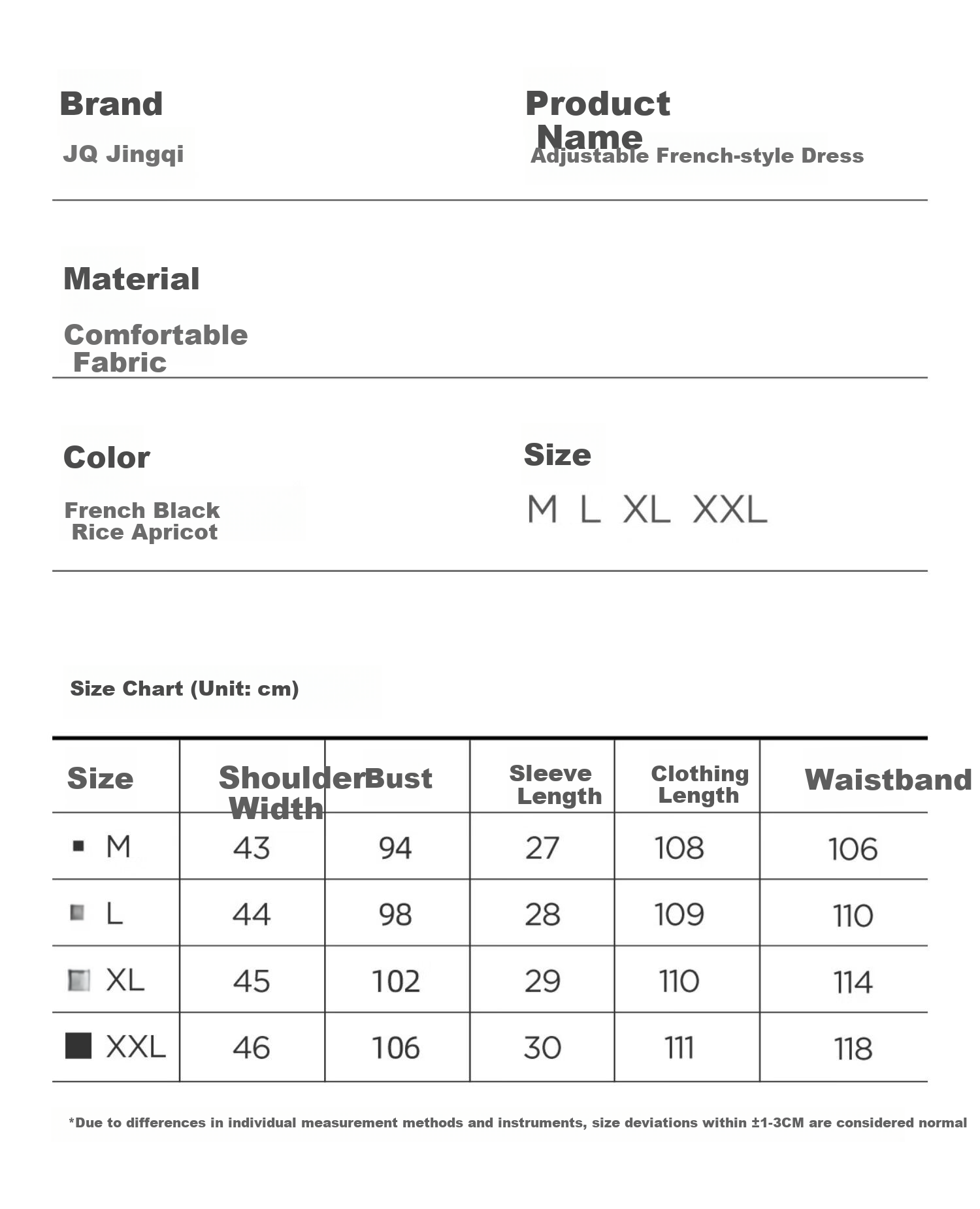 JOYNCLEON Maternity Dress Summer French Style Loose Black Long Dress Pregnancy Clothes Black XL Jly156790 12