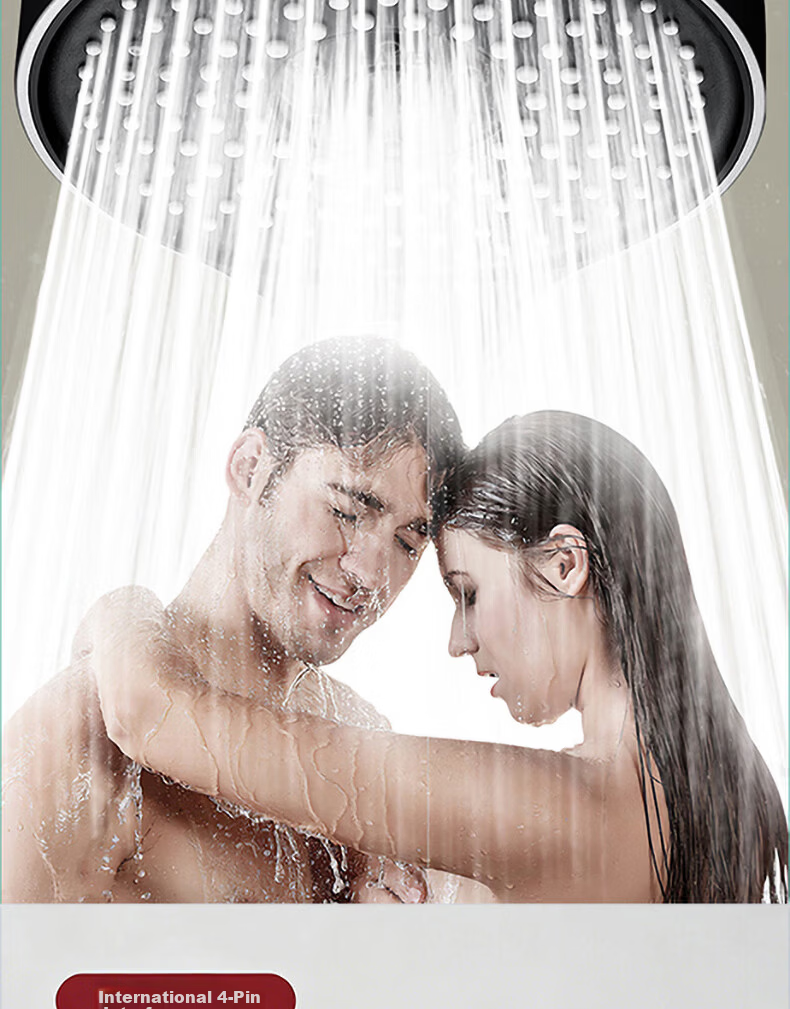 BOONEN High-Pressure Shower Head Large Panel Powerful Water Flow Bathroom Shower Heater Rainfall Showerhead 11