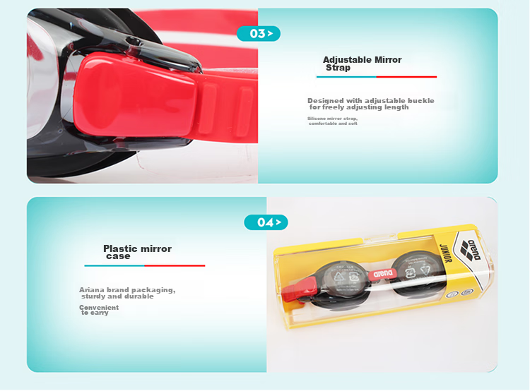 Arena Kids Swim Goggles HD Waterproof UV Protection Anti-Fog Youth Professional Training Swimming Goggles 8