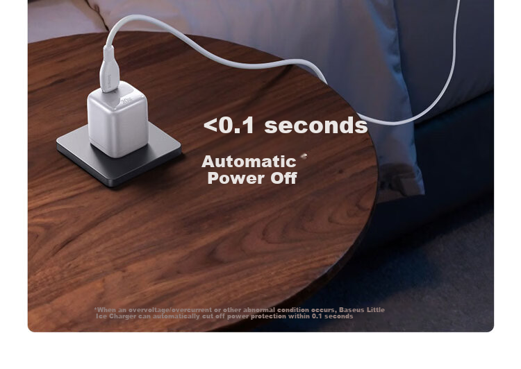 Baseus Mini Ice 20W GaN Apple Charger Set for iPhone 15-17 with 100W 2m Data Cable Purple 23