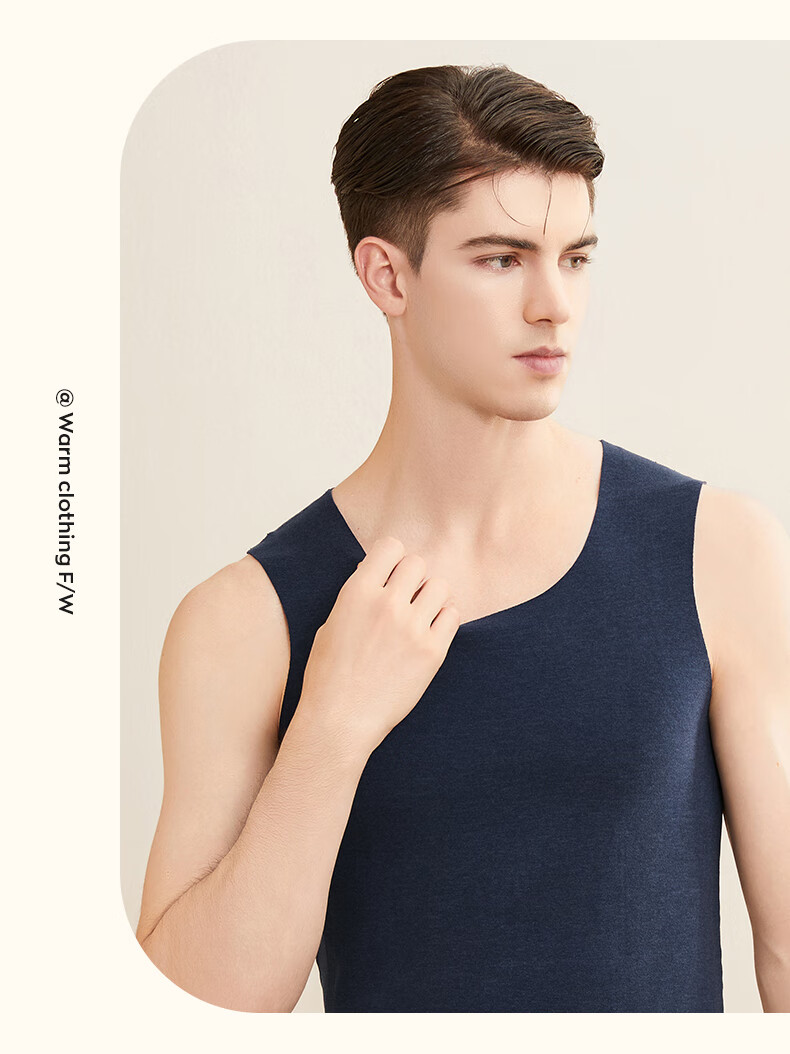 MiiOW [Containing down, Cashmere, Silk] 100% Wool Filled Sleeveless Vest Round Neck Warm Waistcoat for Me 16