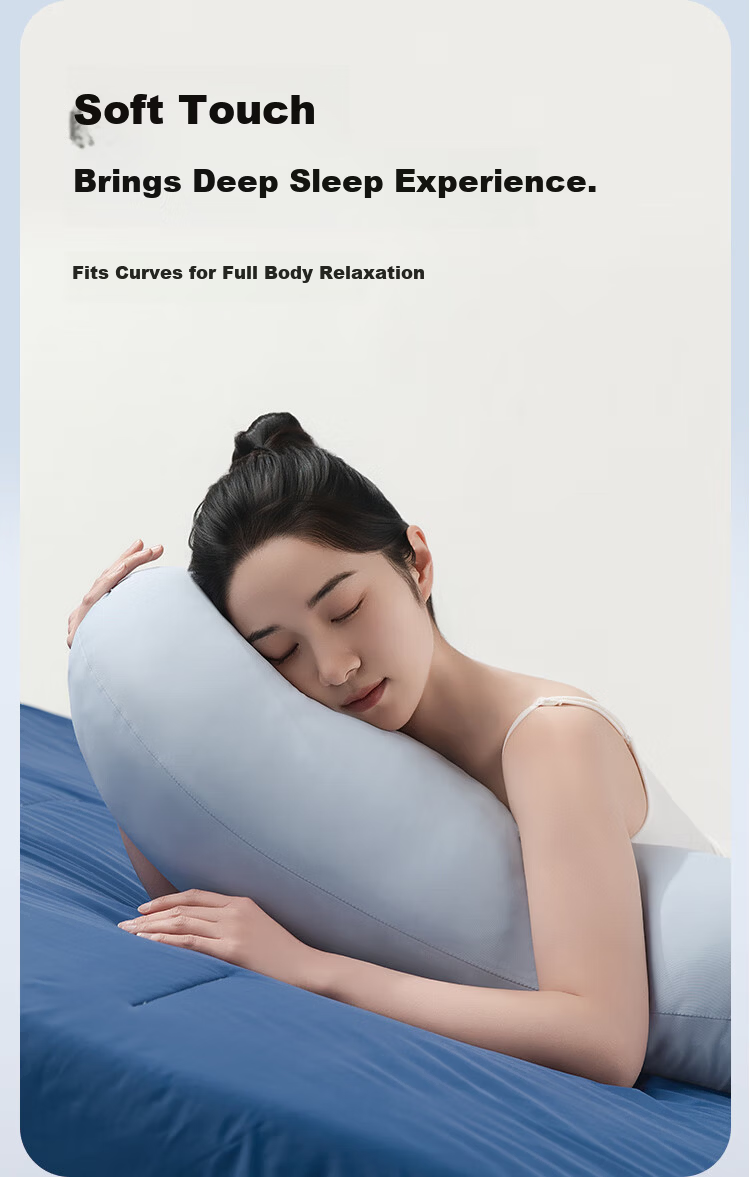 YUZHAOLIN Pregnancy Side Sleeping Leg Pillow Ergonomic Long Body Bolster Pillow for Men and Women, Removable and Washable 7
