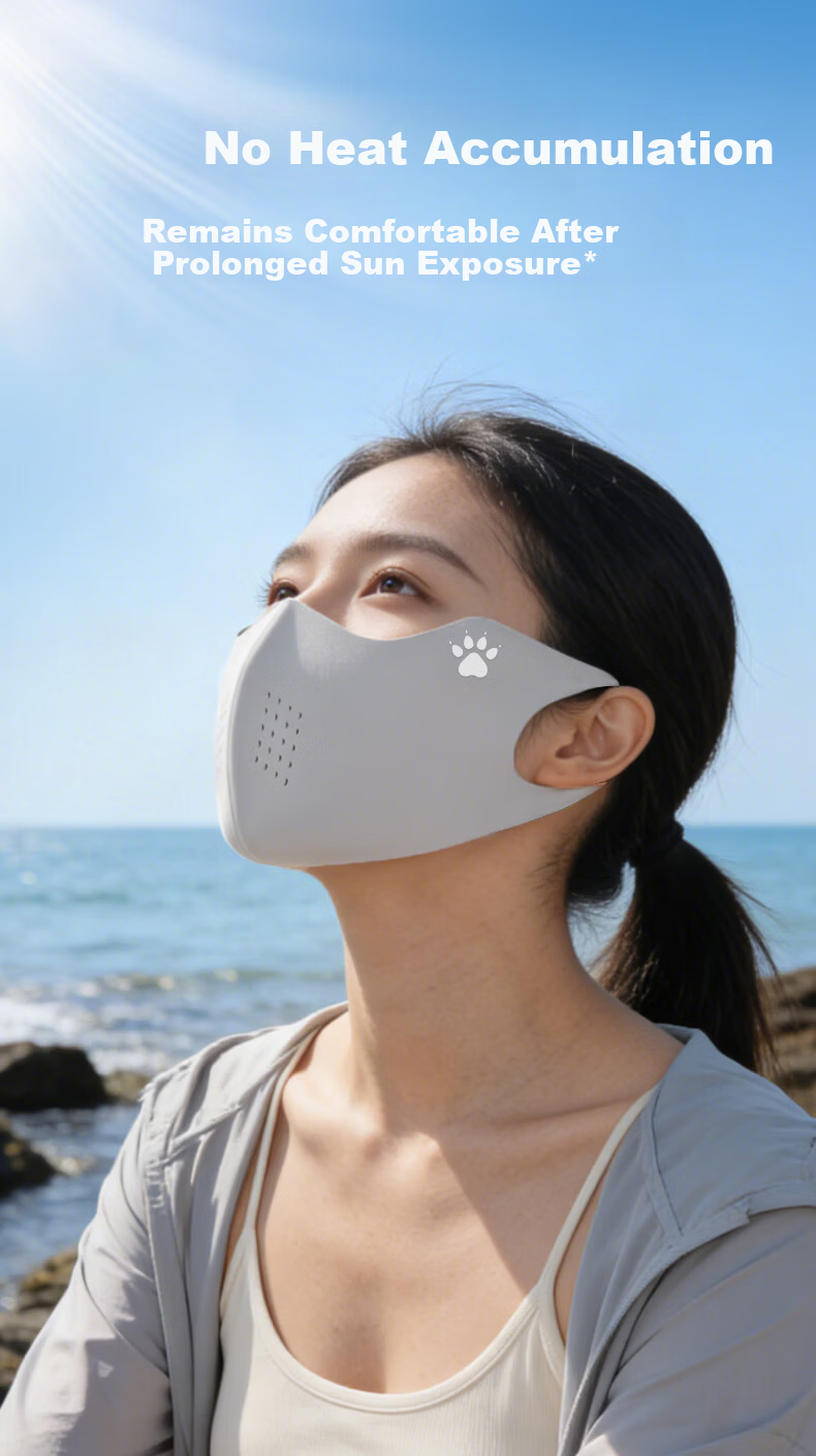 KELME Black UV Protection Face Mask for Women, High-Value Anti-Sunburn Eye Protection, Slimming Ice Silk Cooling Summer Face Cover 10