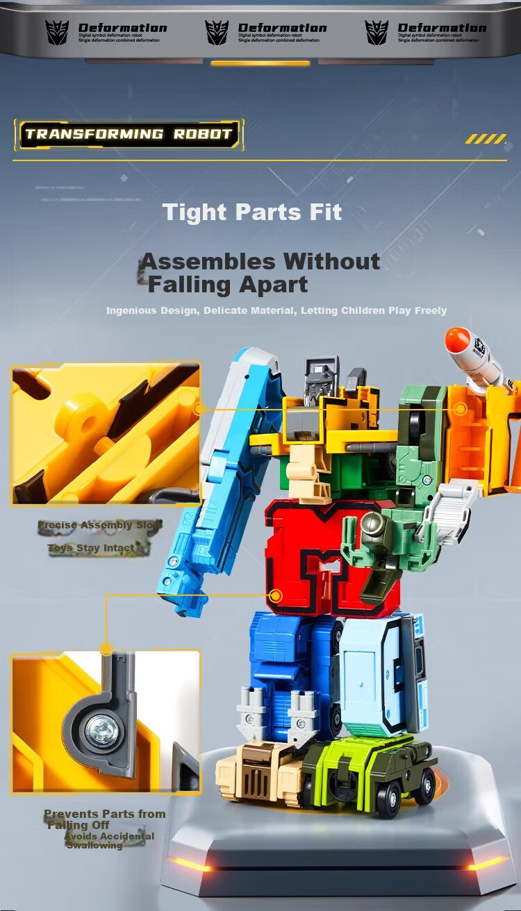 Floating Digital Transforming Robot Educational Toy 10-Piece Number Transforming Toys Children's Day Gift 10