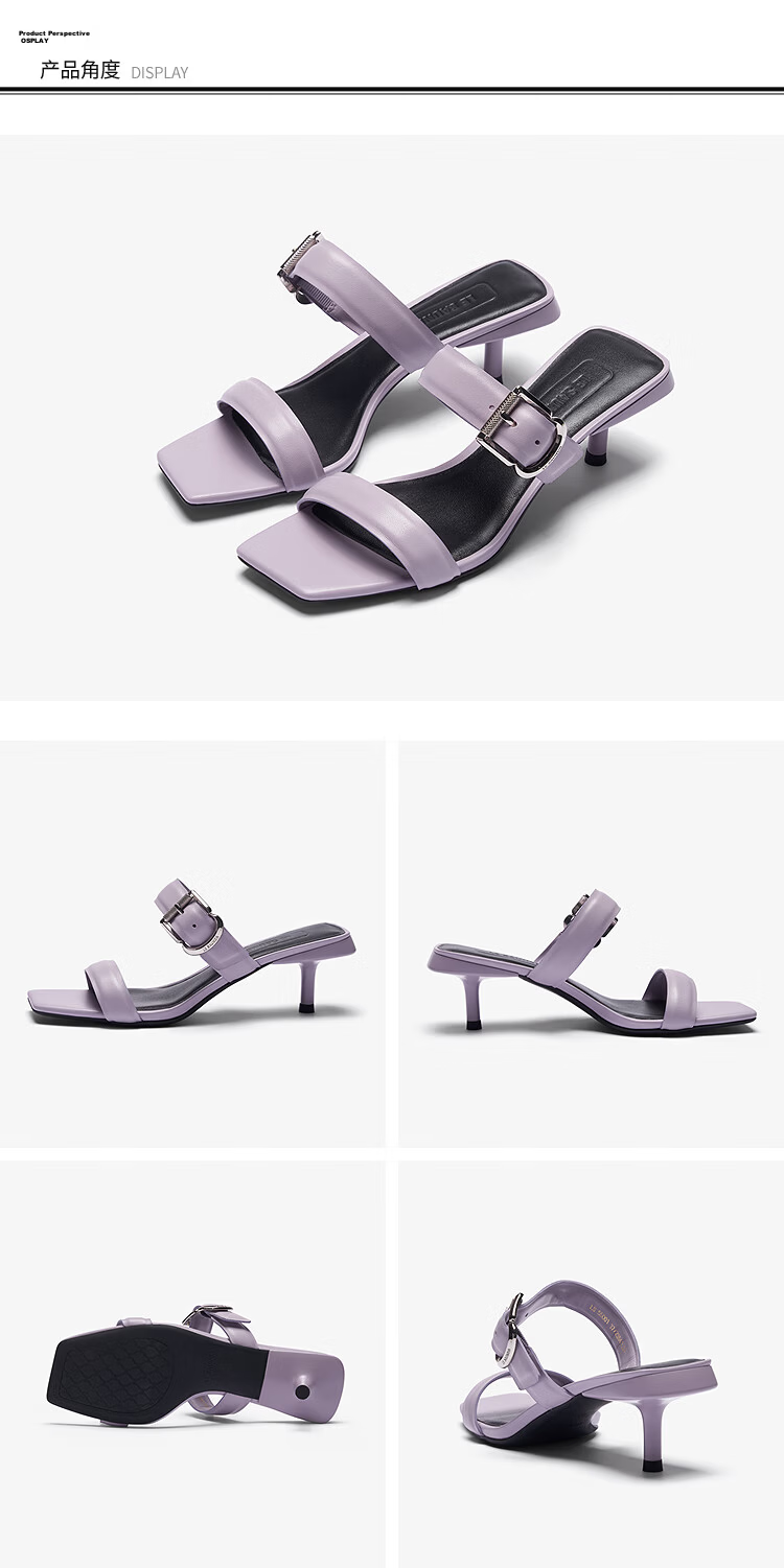 Laird Sand Aura Queen Women's Lambskin Open-Toe Slide Sandals 6M55001 Pear Blossom White OWK 36 7