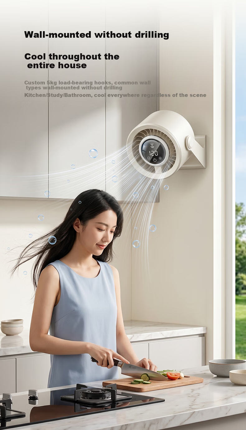 DIAMOND 26 New Model Wireless Wall and Table Fan USB Multi-Purpose Small Fan for Kitchen Office Dormitory Outdoor Long Battery Life XR 13
