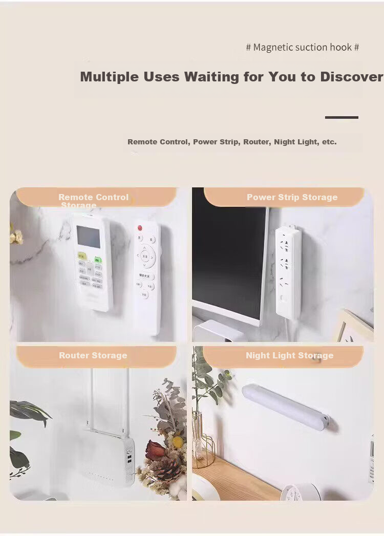 Hakkai Bird Remote Control Magnetic Wall Mount Storage 10 Magnetic Adhesive Hooks Strong Suction Wall Fixer No Drilling Required 6
