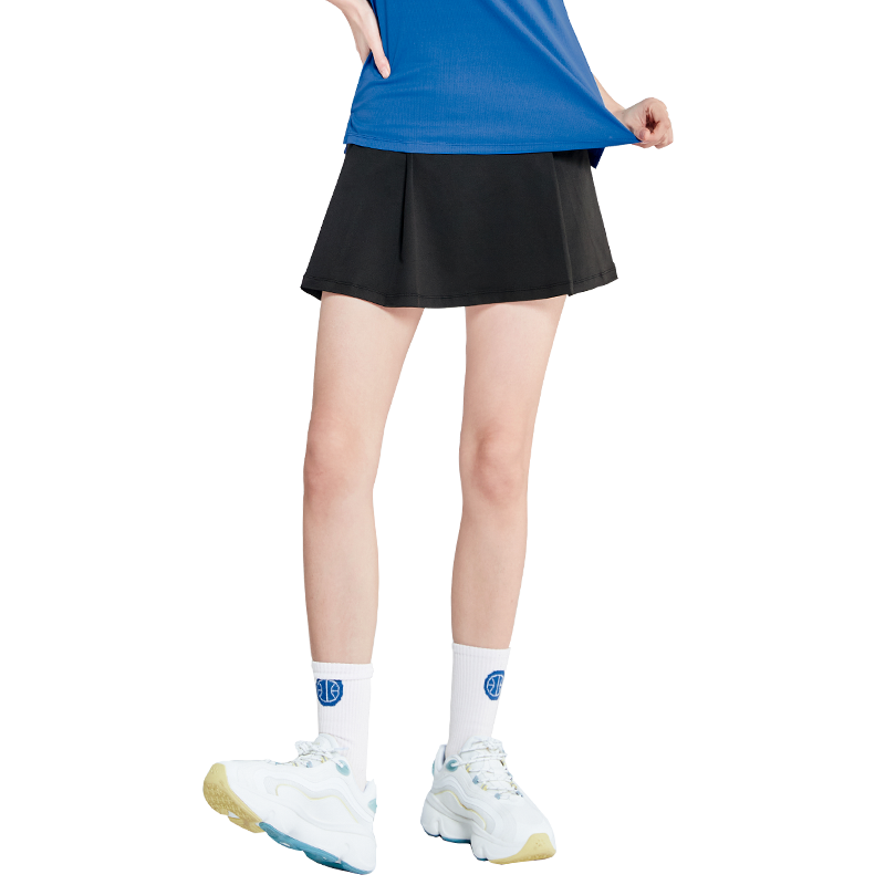 Fandimu Sports Skort for Women, Breathable, Anti-Exposure, with Lining, Fake Two-Piece Design, for Outdoor Badminton, Tennis, Running, And Half Skirt