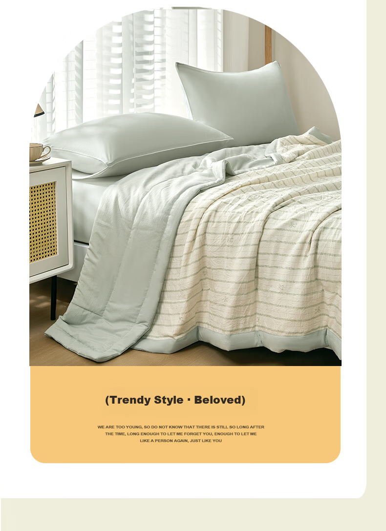 Aurora Summer Quilt Air Conditioning Quilt Lightweight Dual-Sided Cotton Comforter Machine Washable 9
